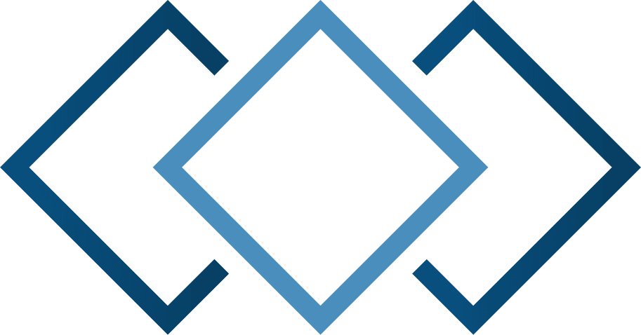 Logo de l'étude BFB avec formes géométriques bleues et noires.